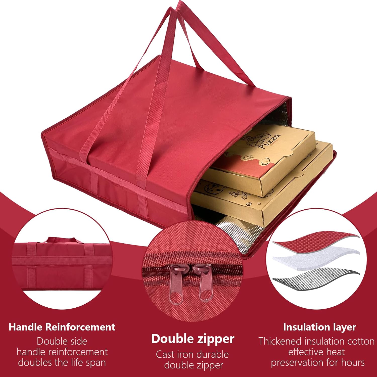 Thumbnail 4 de Yalin XXXL Large Insulated Carrier Bag for Keeping Food Warm or Cold