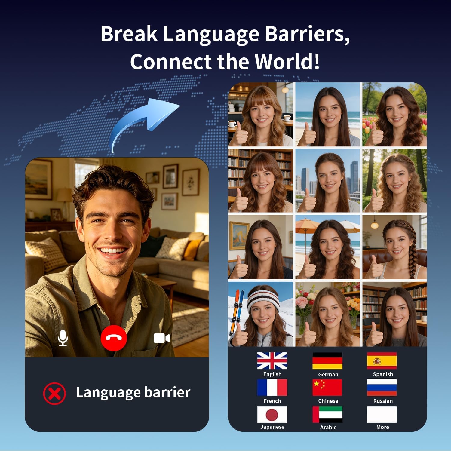 Thumbnail 2 de AI Translation Earbuds Real Time Translator