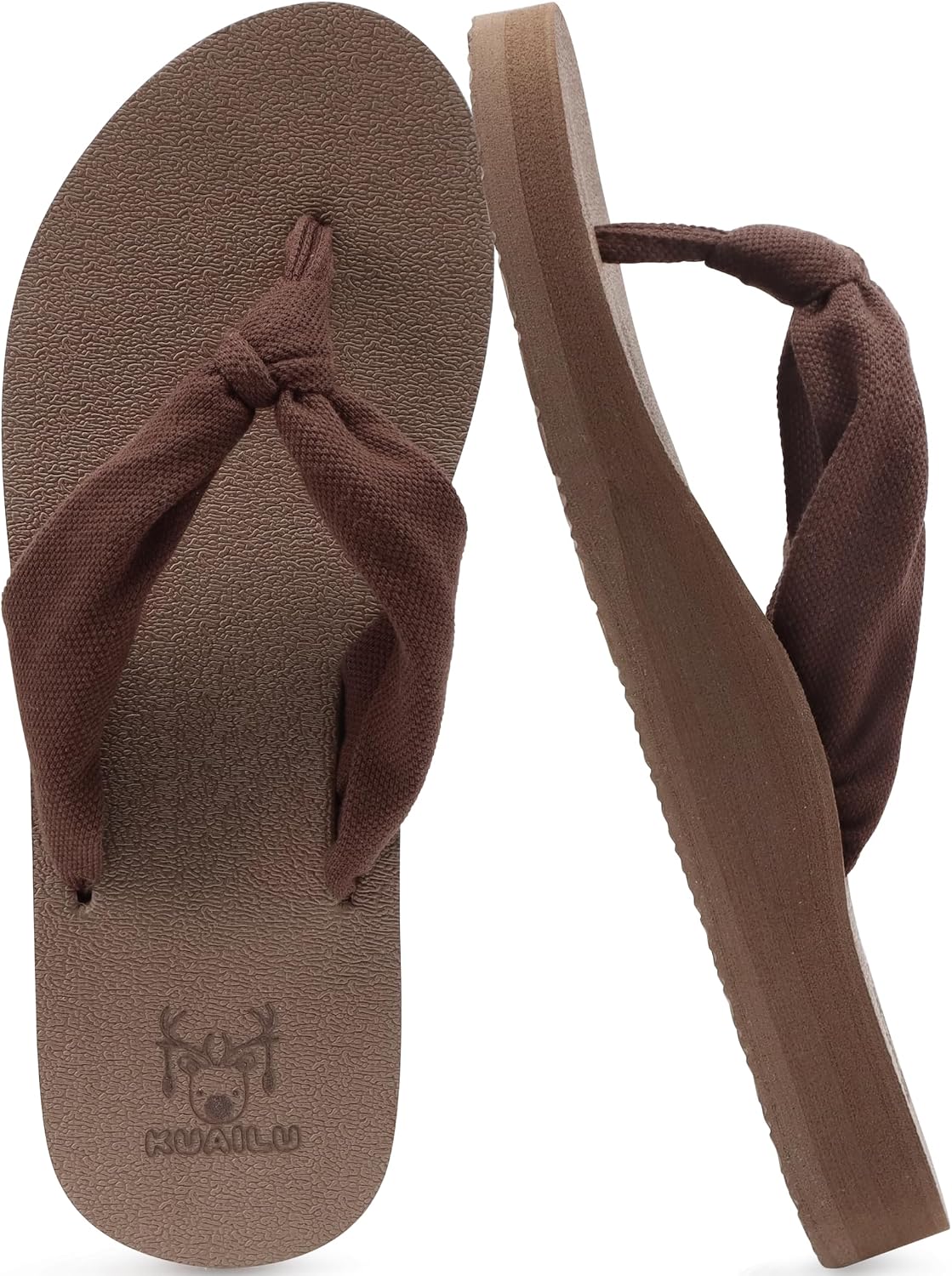 Detalle de KuaiLu Flip Flops for Women with Arch Support Sandals