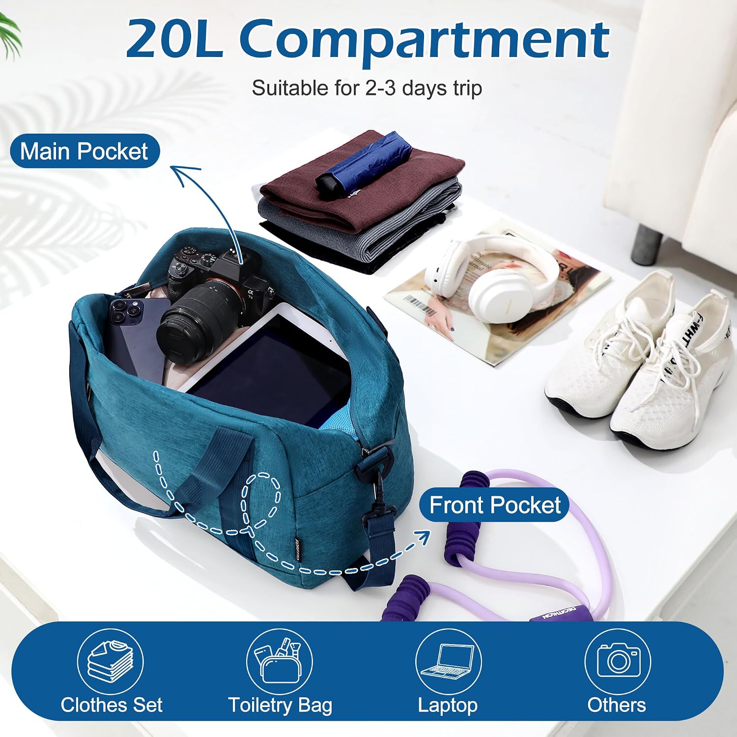 Thumbnail 5 de FIORETTO Travel Underseat Bag 20L, 40x20x25