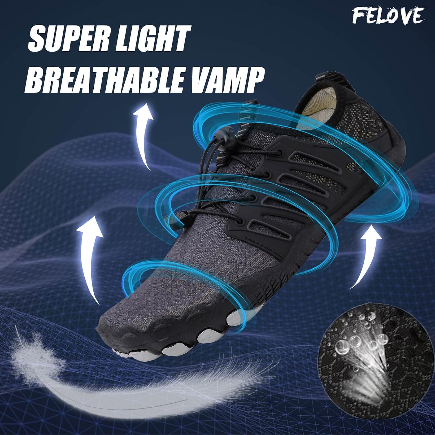 Detalle 2 de FELOVE Badeschuhe Barfußschuhe ultraleicht