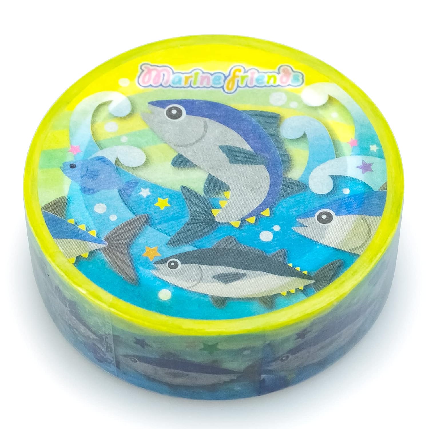 Detalle 1 de ザ・アクセス ペンギン マリンフレンズ 水族館テーマのマスキングテープ 15mm×5m