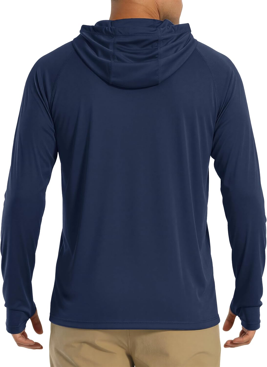 Detalle 2 de MAGCOMSEN Men's Hooded UPF 50+ Long Sleeve Sun Shirt, Quick-Dry Polyester