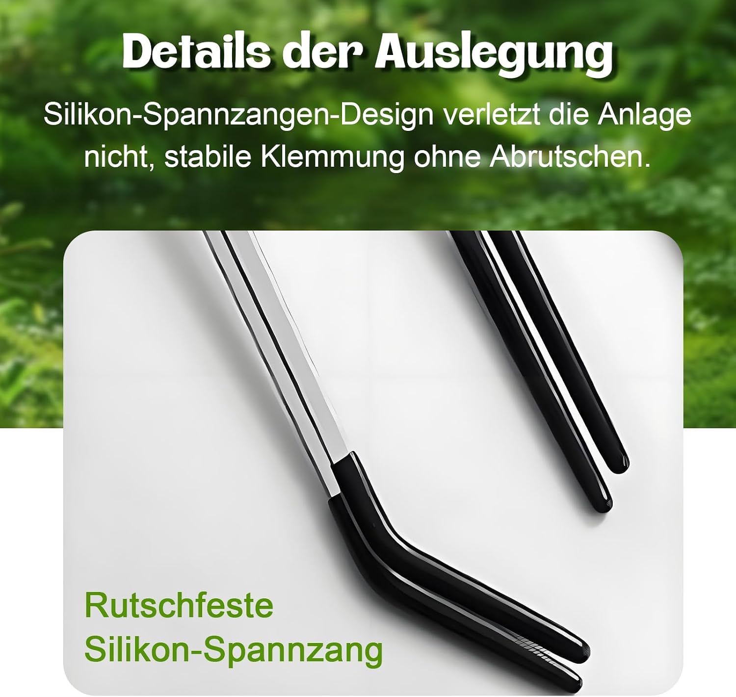 Detalle de HATY Aquarium Pinzette Edelstahl 27 cm – 2 Stück Gerade & Gebogen