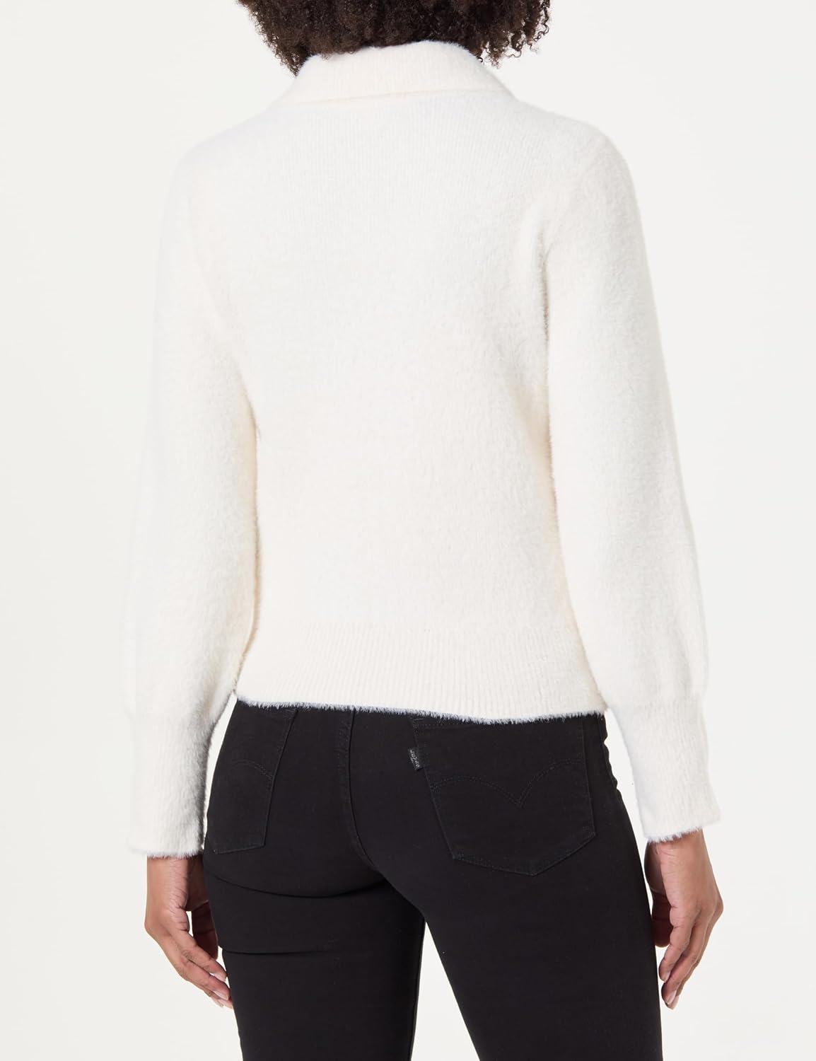 Detalle de Morgan 232-mdomi Pull-Over Femme – Gilet long à col revers et fermeture éclair