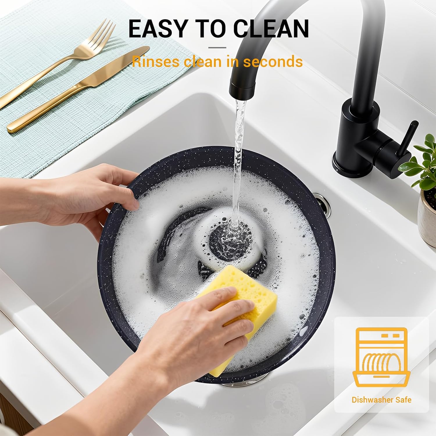 Detalle 2 de Ammeloo 21-Piece Ceramic Cookware Set 🥘