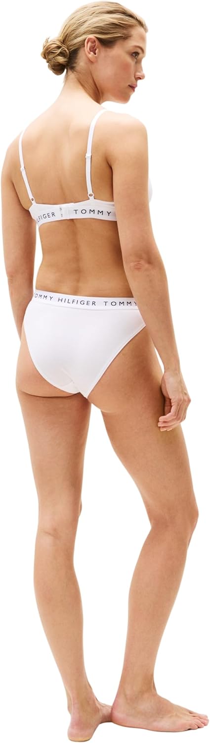Detalle de Tommy Hilfiger Women’s Triangle Bra with Logo Underband
