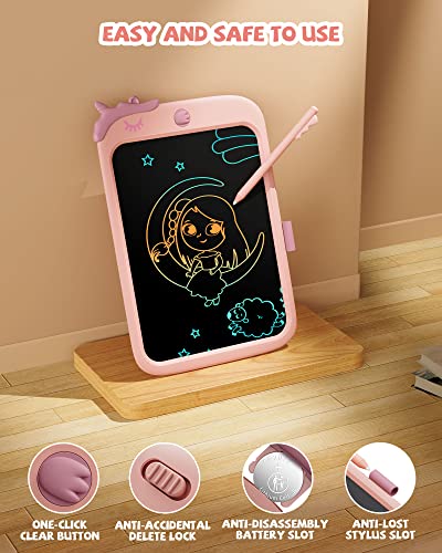 Thumbnail 1 de Tablette d'écriture LCD Kikapabi Licorne 10 pouces – Doodle Board rose pour enfants (3–6 ans)
