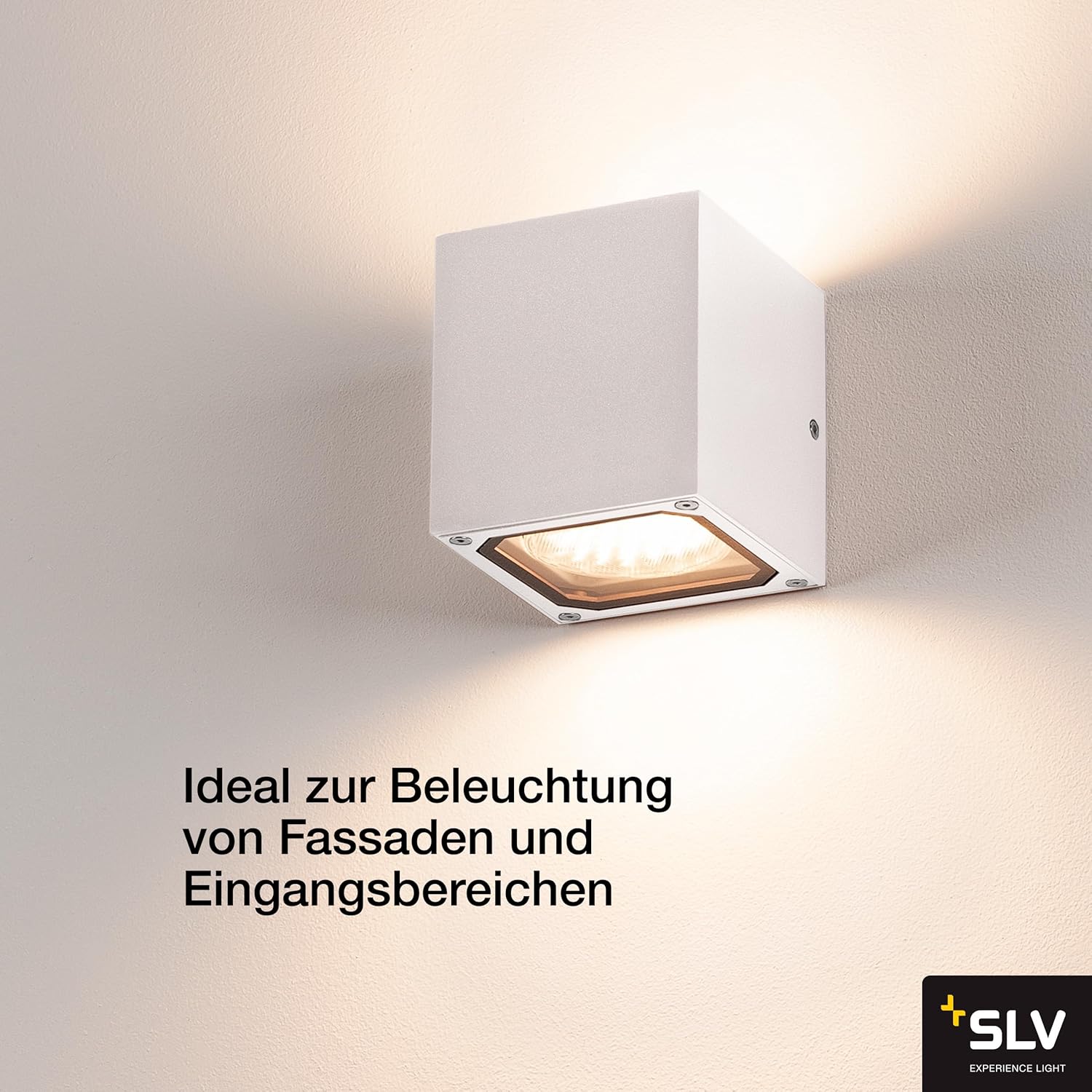 Detalle de SLV Applique murale Aluminium/verre Blanc GX53 230V