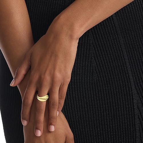 Detalle 2 de Calvin Klein 35000448B anillos Oro Amarillo 💍