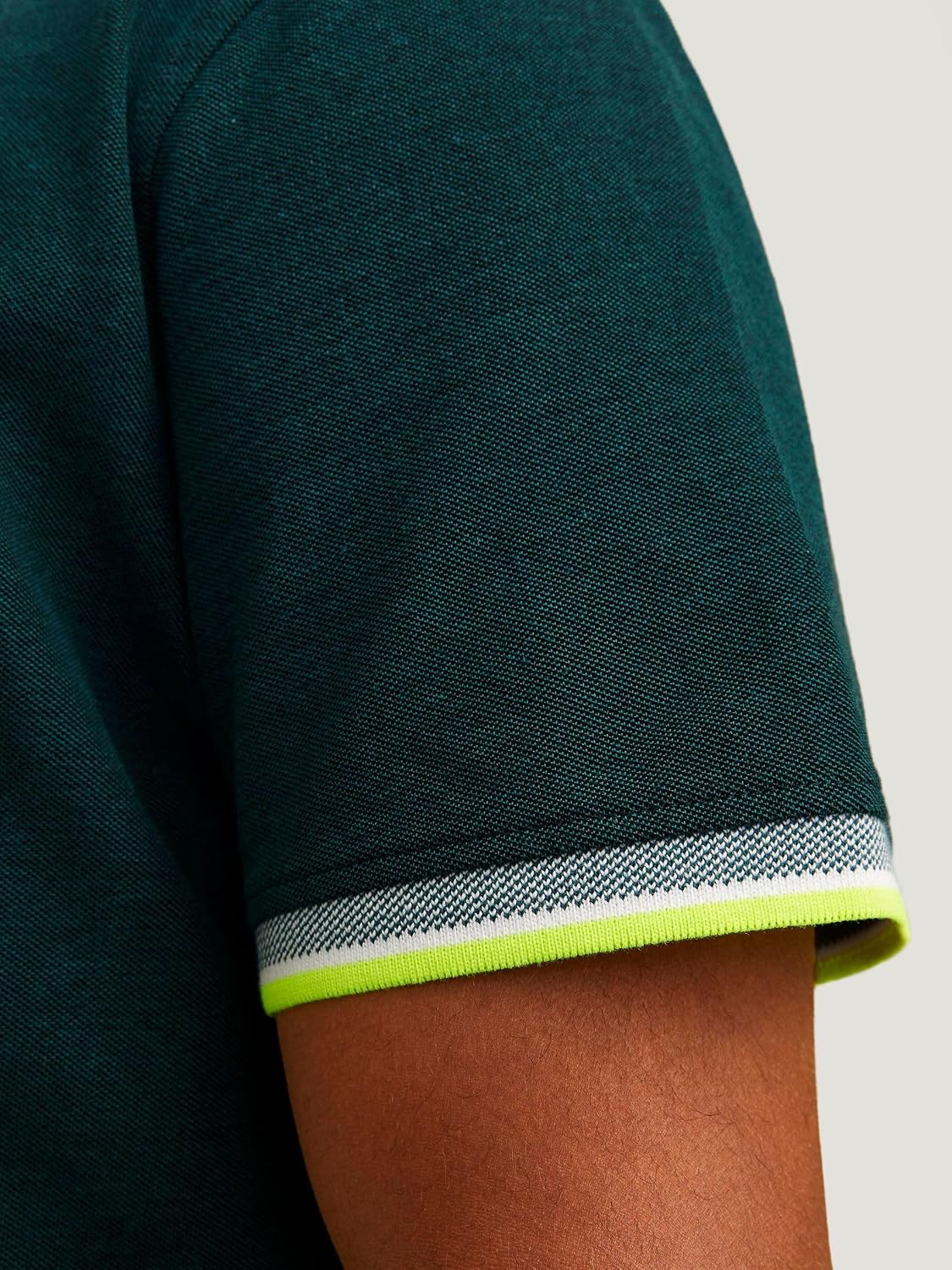 Detalle 2 de JACK & JONES Jjepaulos Herren Polohemd aus Piqué – 1er Pack