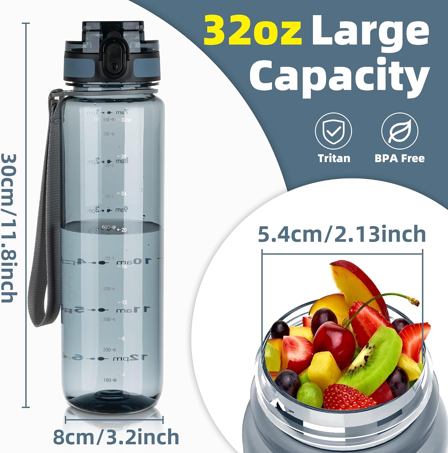 Thumbnail 5 de OLDLEY 32 oz Motivational Water Bottle 🚰