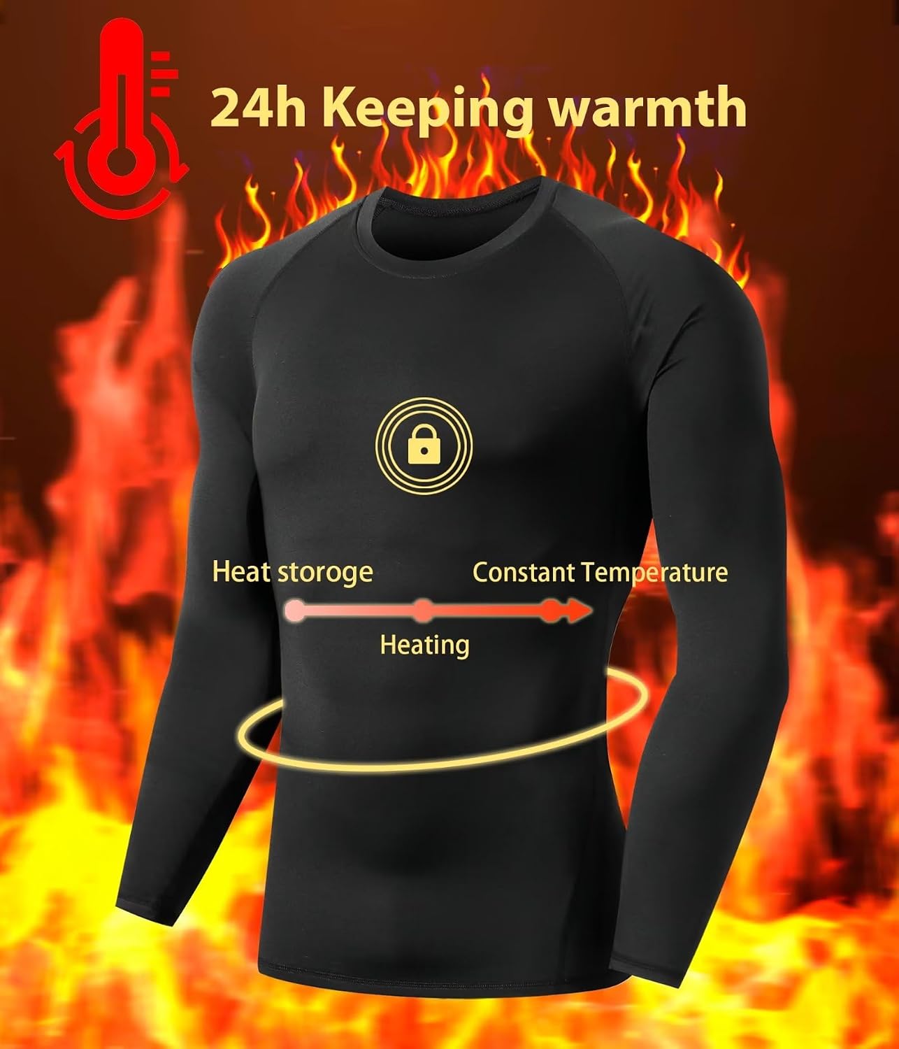 Detalle de Thermal Compression Shirt 5-Pack