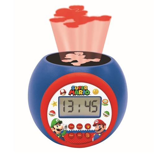 Detalle 2 de Lexibook Mario Réveil Projecteur RL977NI : veilleuse projection Mario en trois couleurs