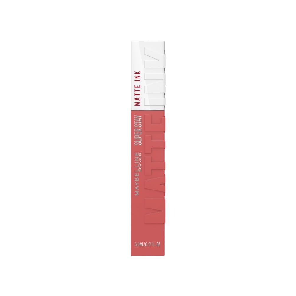 Detalle 2 de Maybelline New York Super Stay Matte Ink 175 Ringleader – Flüssiger Lippenstift, 16 Stunden Halt, Mattes Finish