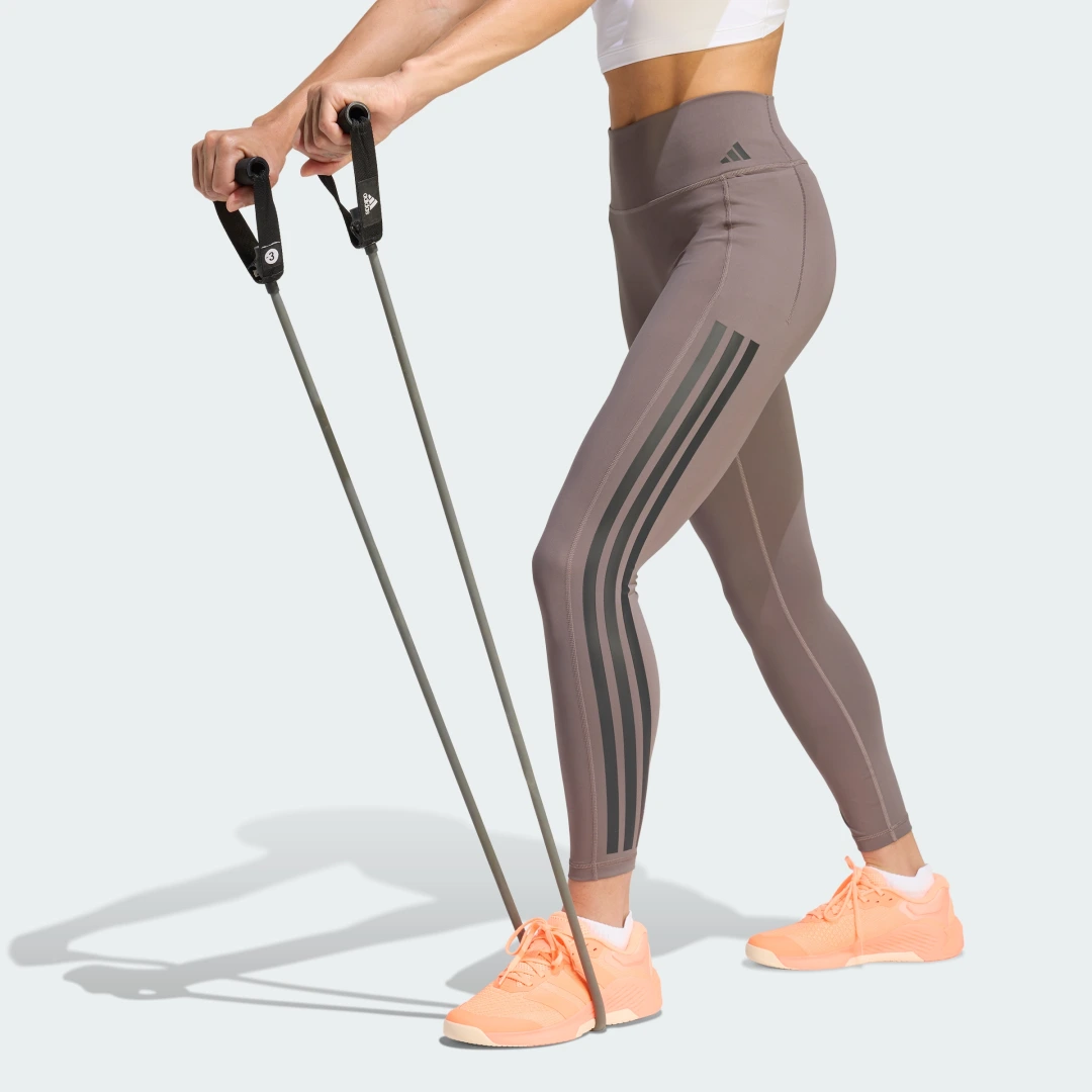 Detalle de Mallas de entrenamiento 7/8 Optime 3 Stripes de Adidas