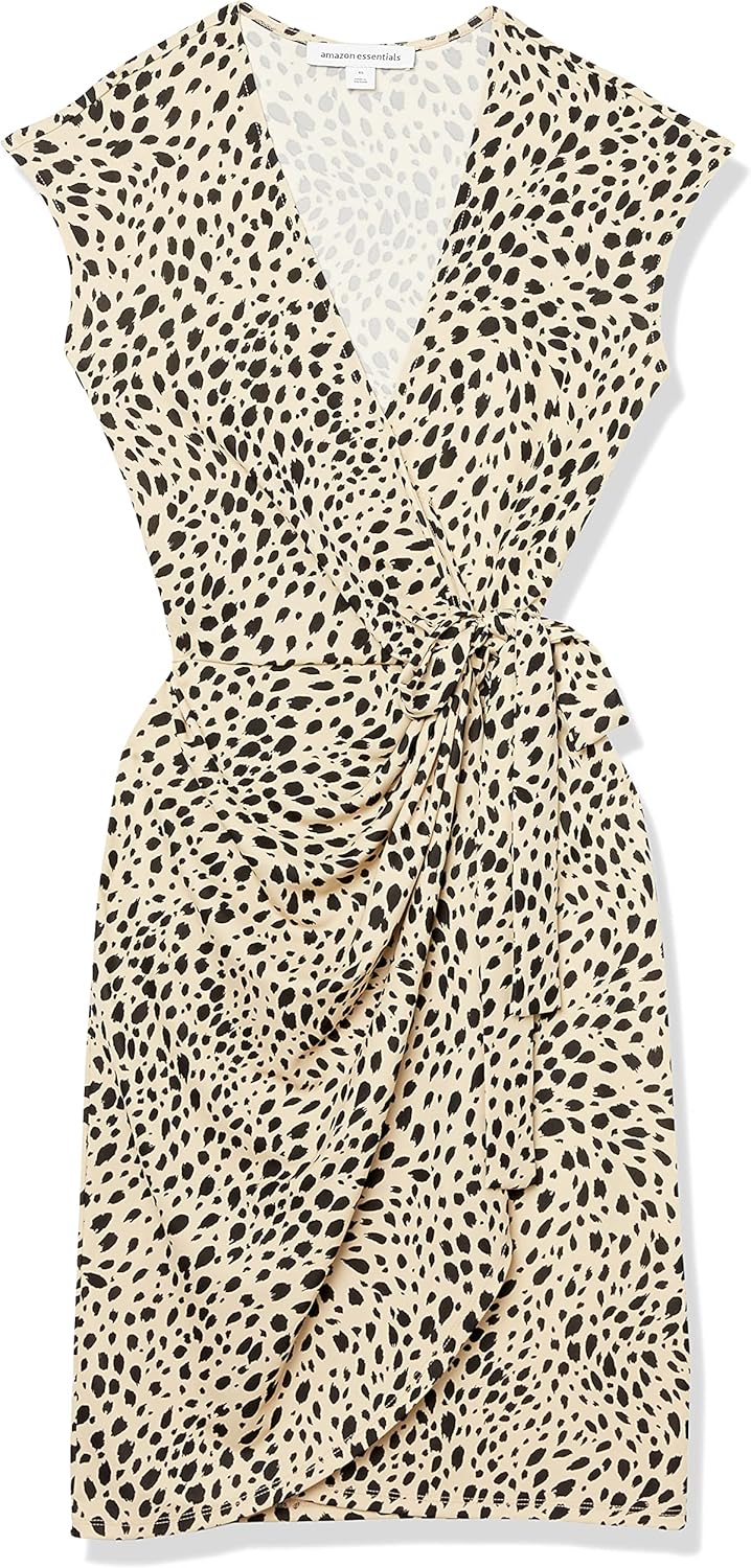 Thumbnail 5 de Amazon Essentials Damen klassisches Wickelkleid mit Flügelärmeln (auch in Übergröße)