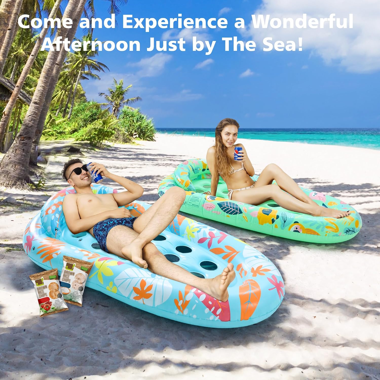 Detalle 2 de LUSARRYWILL Pool Float 2-Pack