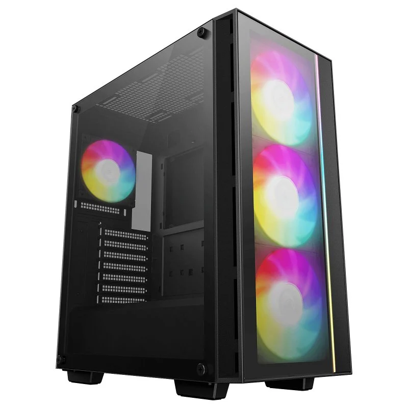 Detalle de DeepCool MATREXX55 V4 C Caja PC negra con USB 3.2