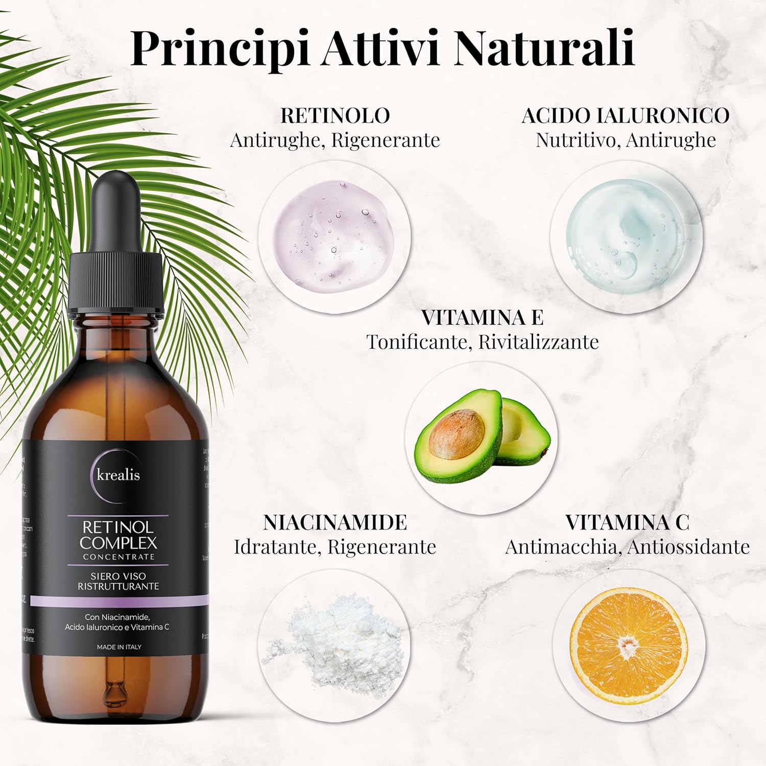 Detalle de Retinolo Viso Completo 100 ml — Siero antirughe e antimacchia