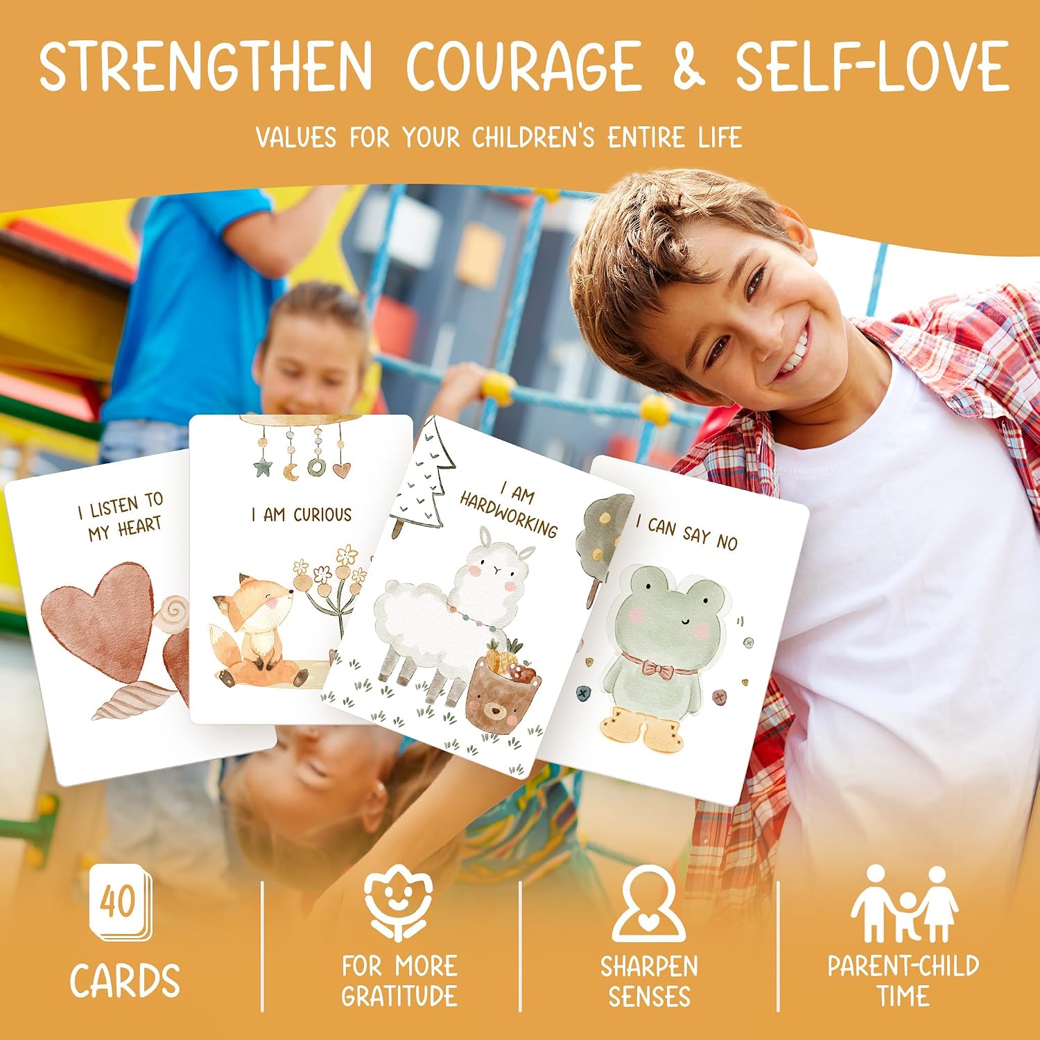 Thumbnail 5 de Positive Affirmation Cards for Kids – 40 confidence & mindfulness cards for ages 3–8