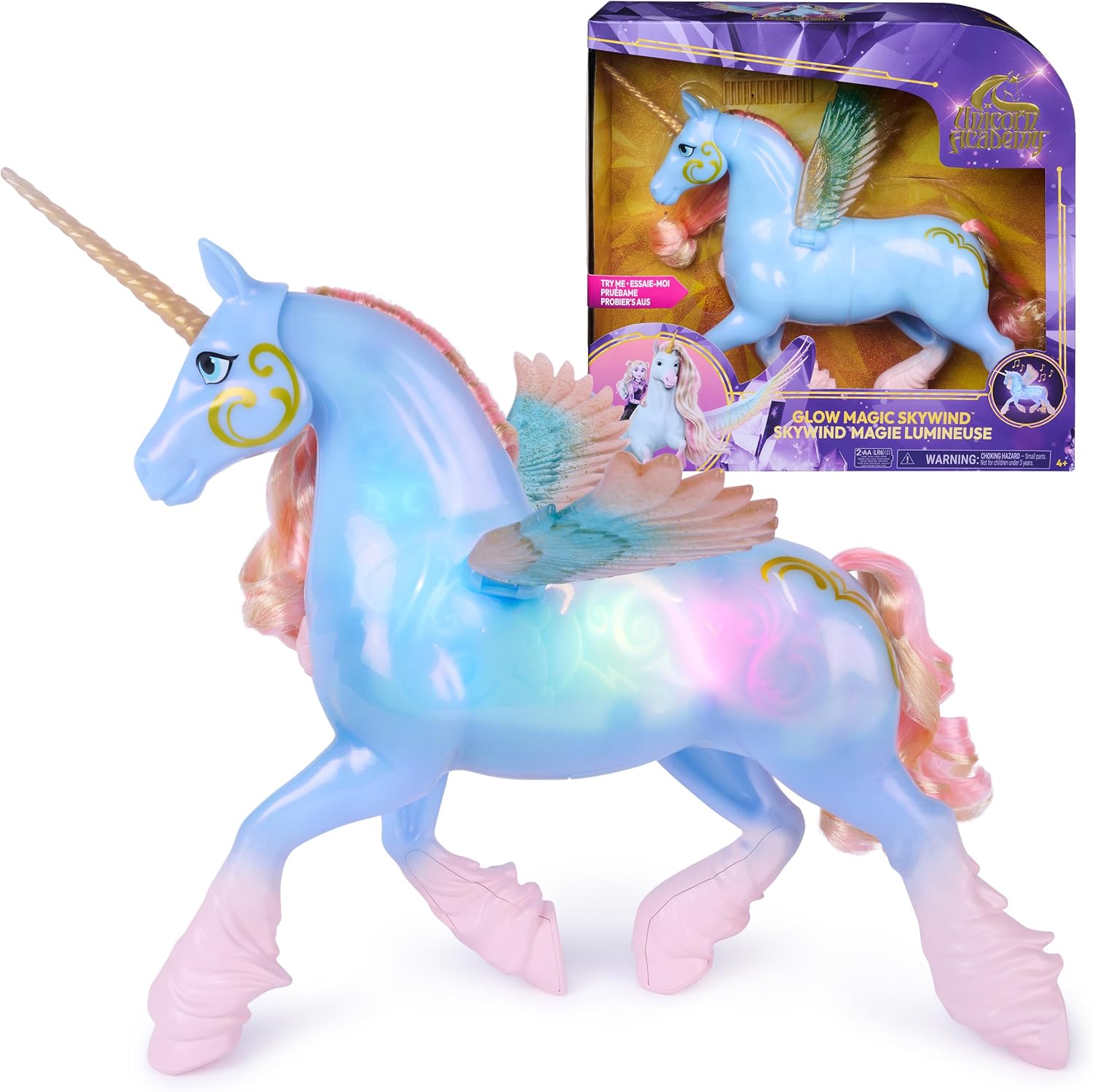 Detalle de Unicorn Academy Skywind plastic toy, multicoloured, 32.4 x 9.5 x 30.5 cm