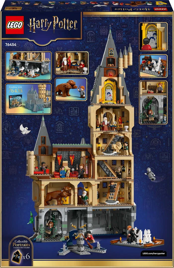 Detalle de LEGO Harry Potter Schloss Hogwarts: Der Hauptturm (76454) – Große Bau- und Sammelherausforderung