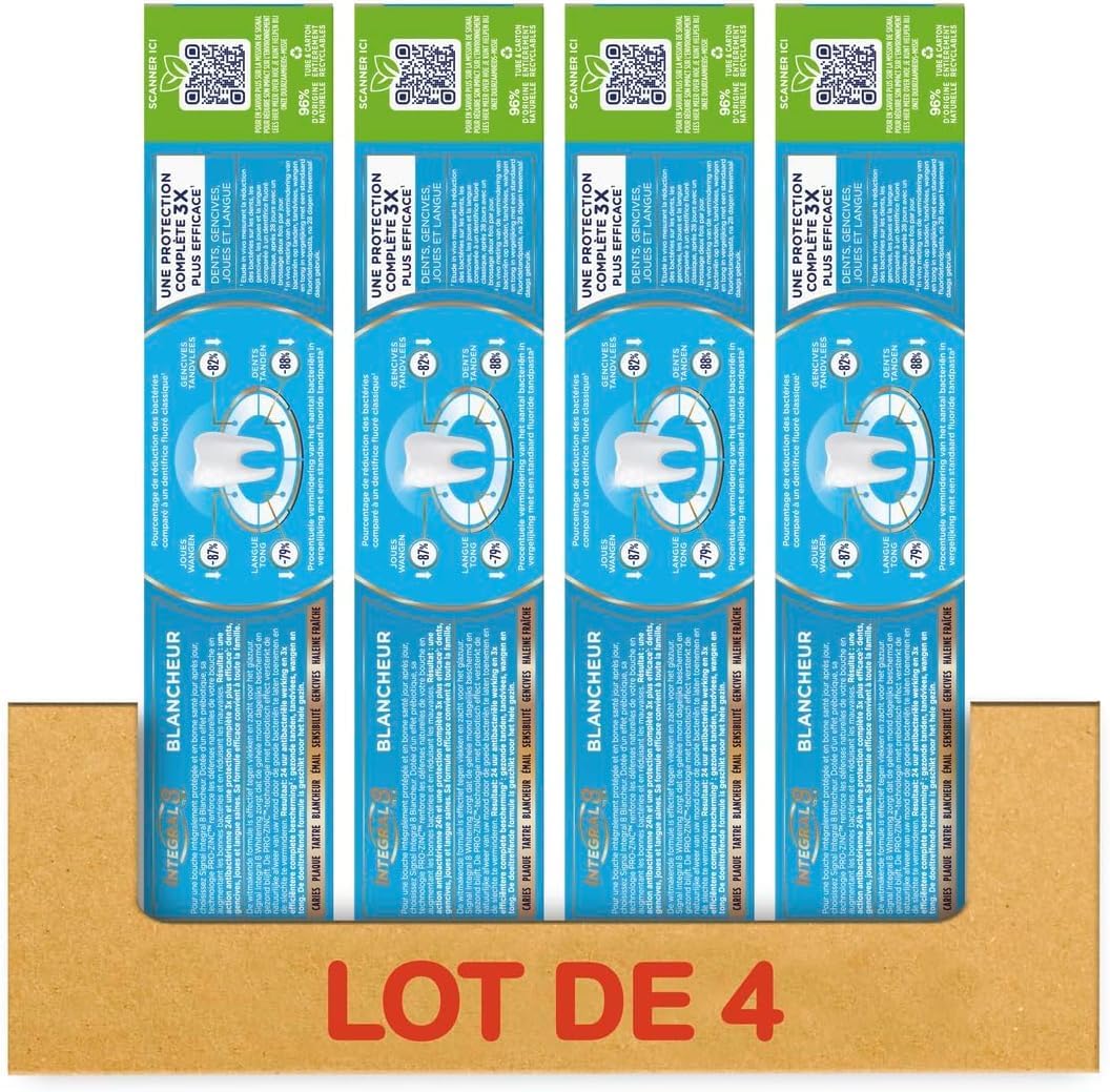 Thumbnail 2 de Signal Dentifrice Blancheur Integral 8 4x75 ml dentifrice 🪥