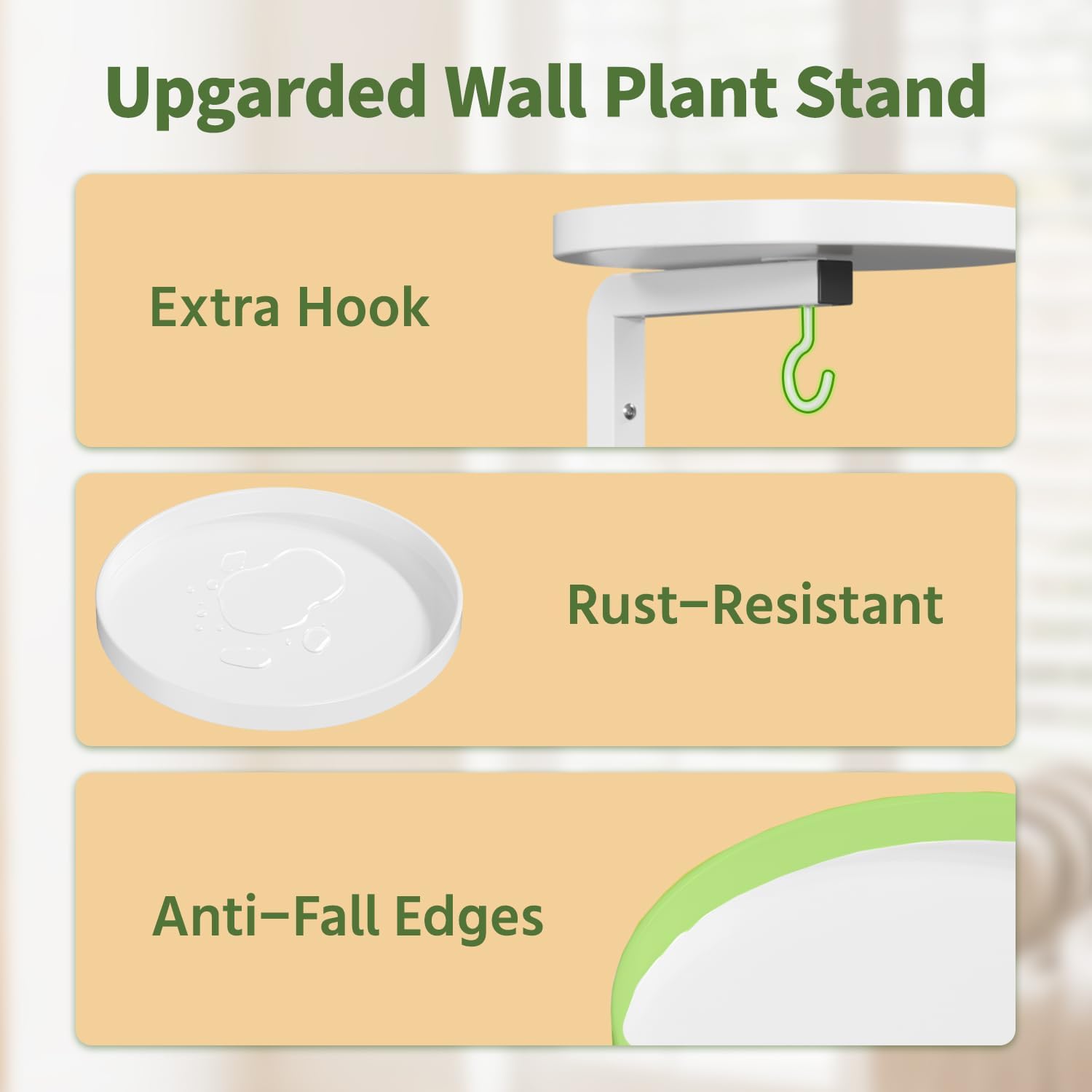Thumbnail 3 de LASZOLA Wall-Mounted Plant Hangers, 2-Piece Set