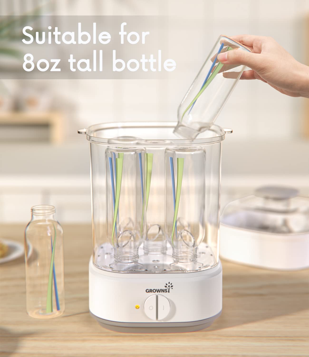 Detalle 1 de Grownsy Baby Bottle Sterilizer 8-Minute Sterilization