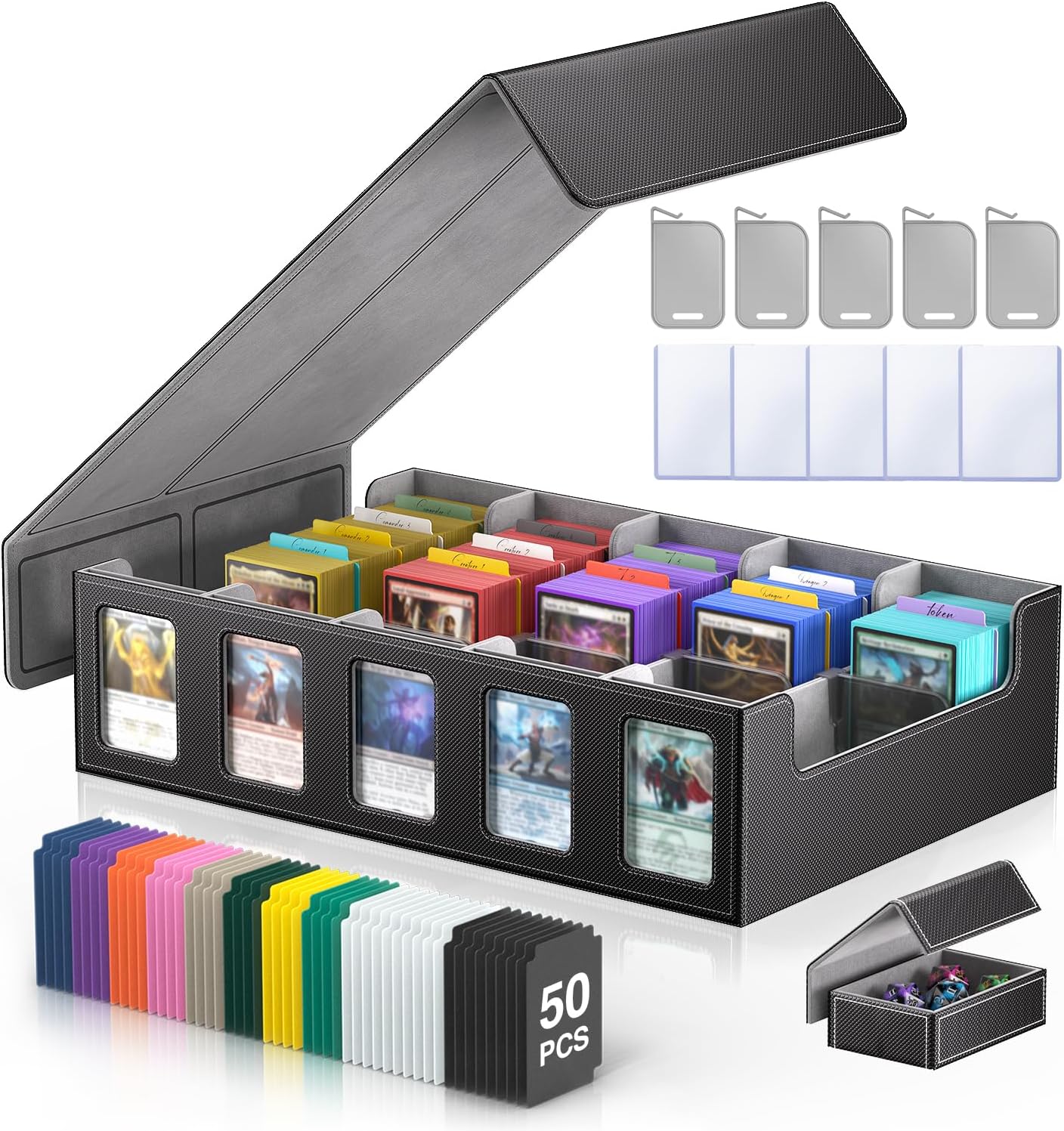 Detalle de MORCCO Trading Card Storage Box 3900+ cards