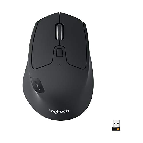 Detalle de Logitech M720 Triathalon Full Size Multi-Device Wireless Mouse