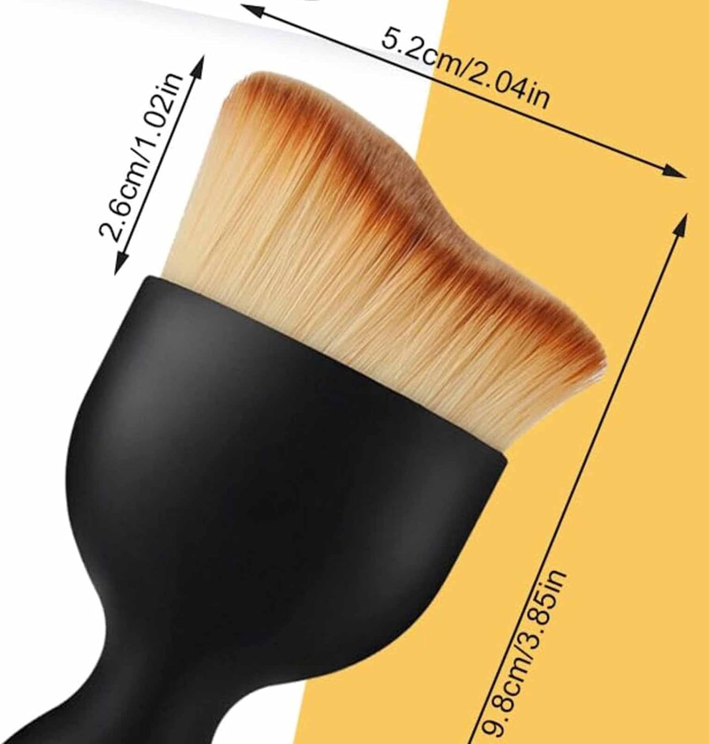Detalle de BOHUIMYI 2-Pack Car Interior Dust Sweeping Soft Brushes with Protective Lids