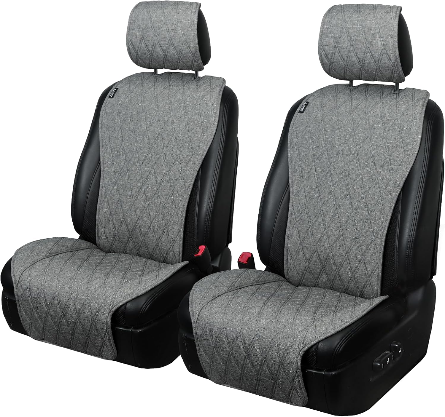 Thumbnail 6 de Leader Accessories 2pc Car Seat Cushions (Front) – breathable stitched, non-slip, side airbag compatible