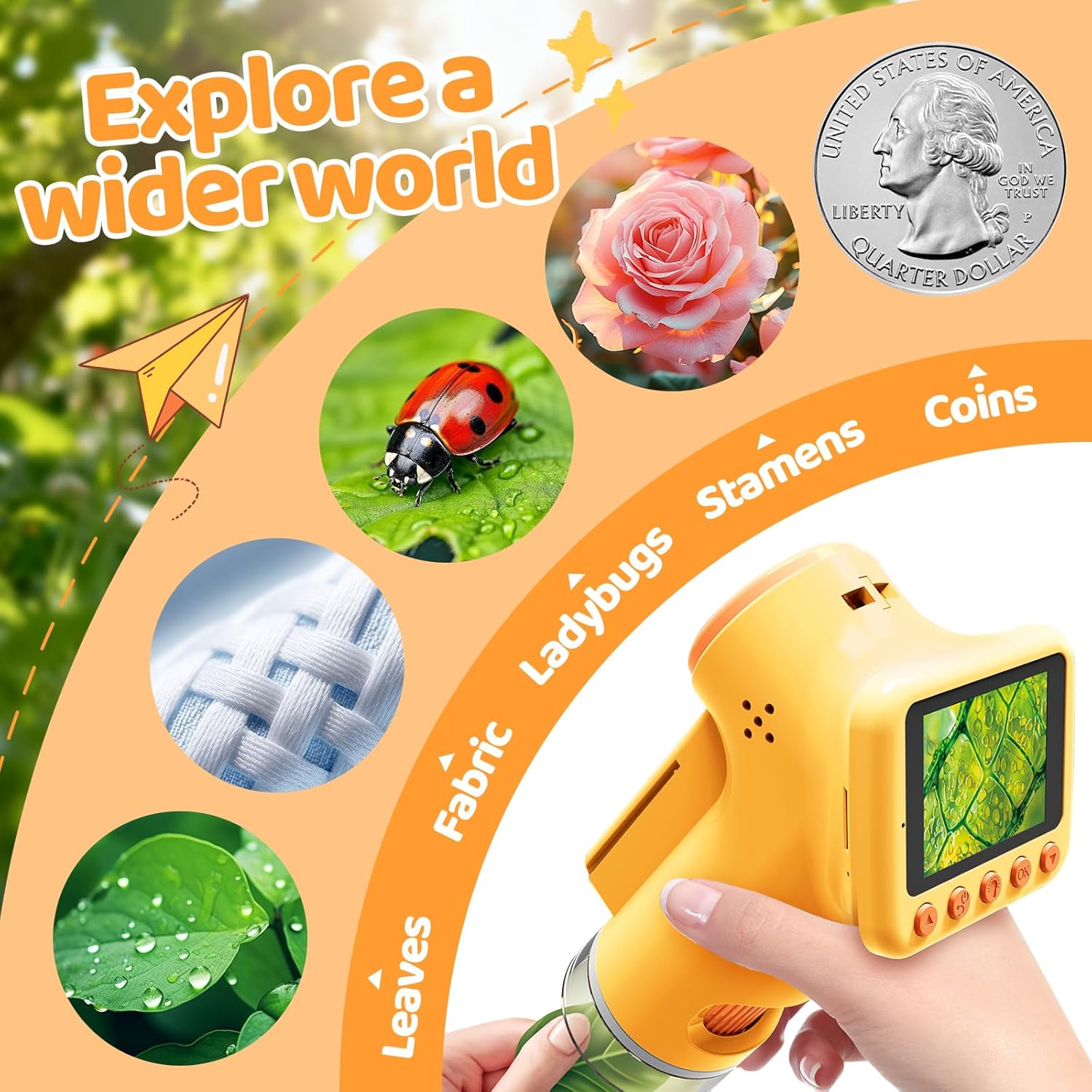 Thumbnail 4 de HEWEIMEI 1600X Microscopio infantil 2