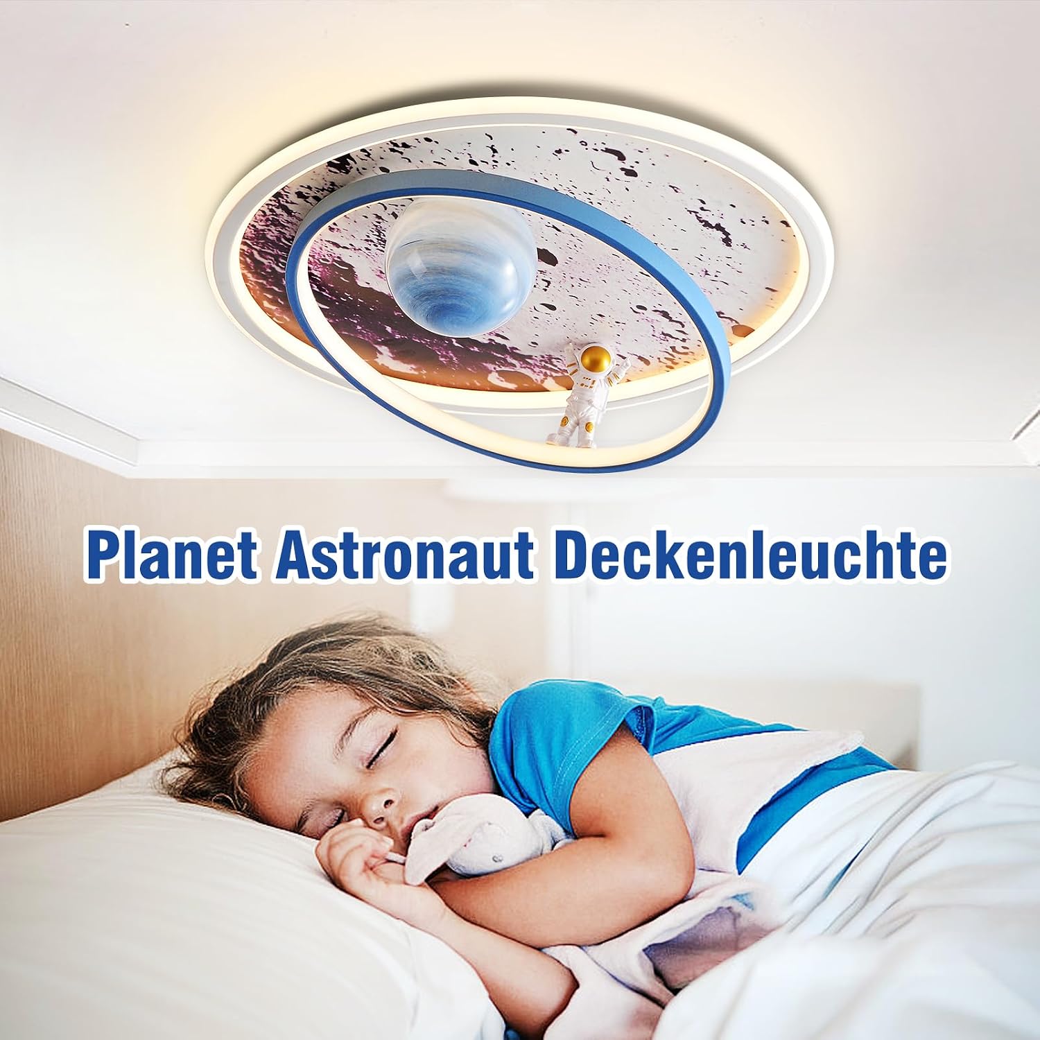 Thumbnail 2 de AHXIAOZN Plafoniera LED Astronauta per Cameretta con Telecomando – Dimmerabile
