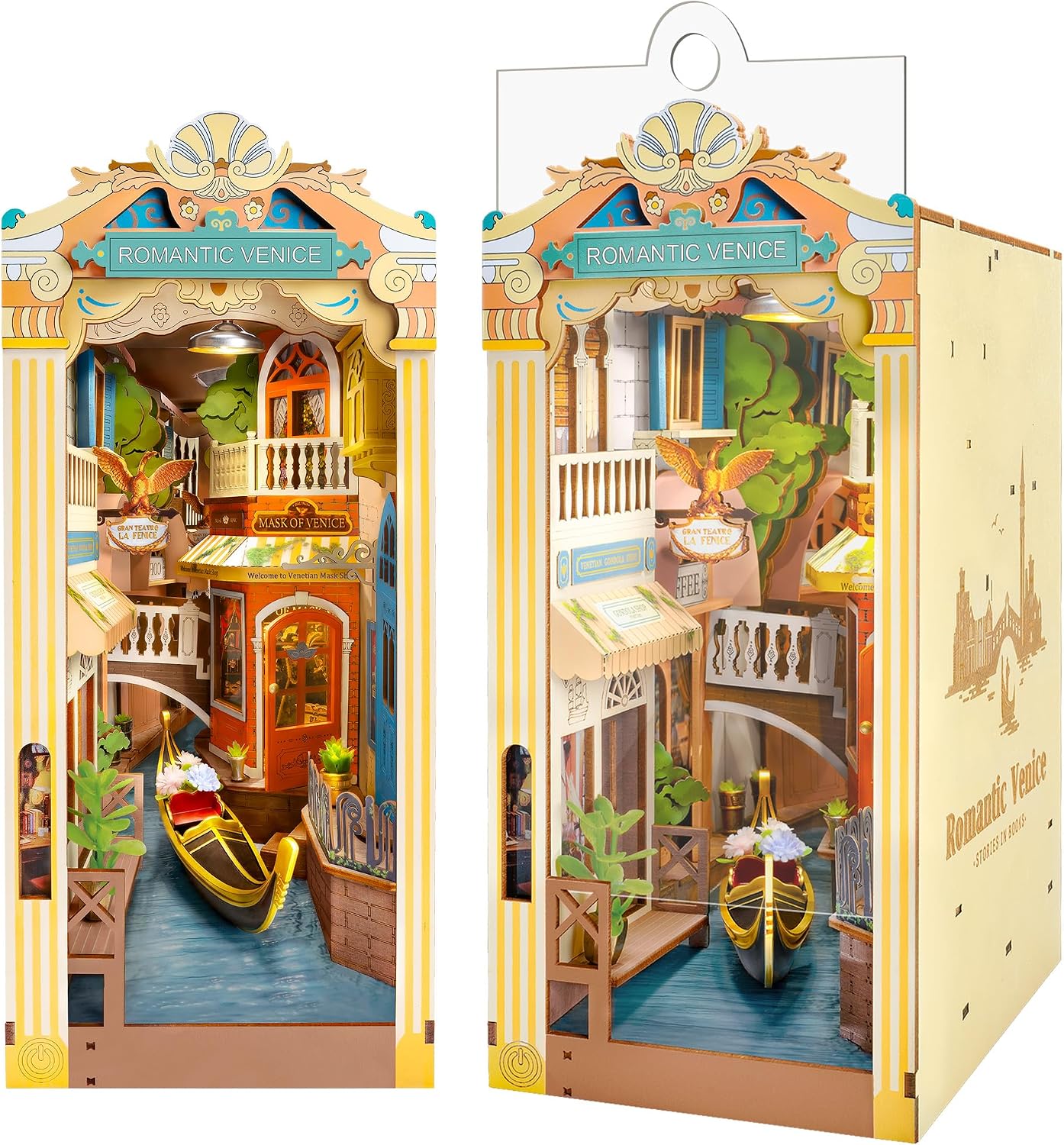 Detalle de Rolife Book Nook Venise romantique