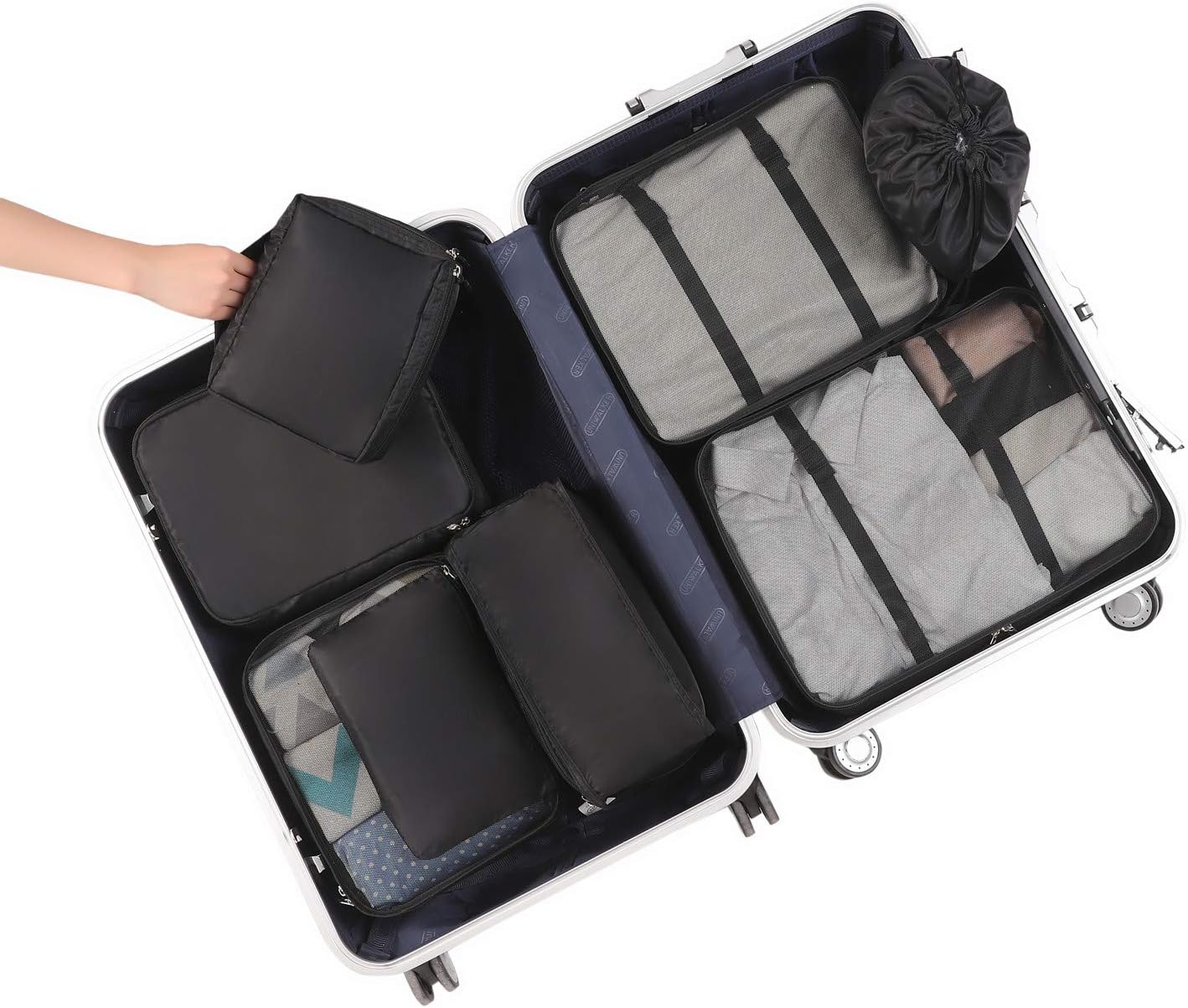 Thumbnail 6 de BAGAIL 8-teiliger Packwürfel-Set für Reise & Kofferorganizer (Kleider-/Packing-Cubes)