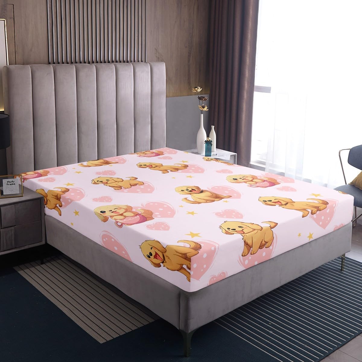 Thumbnail 5 de Homewish Cartoon Axolotl Spannbettlaken 90 x 200 cm