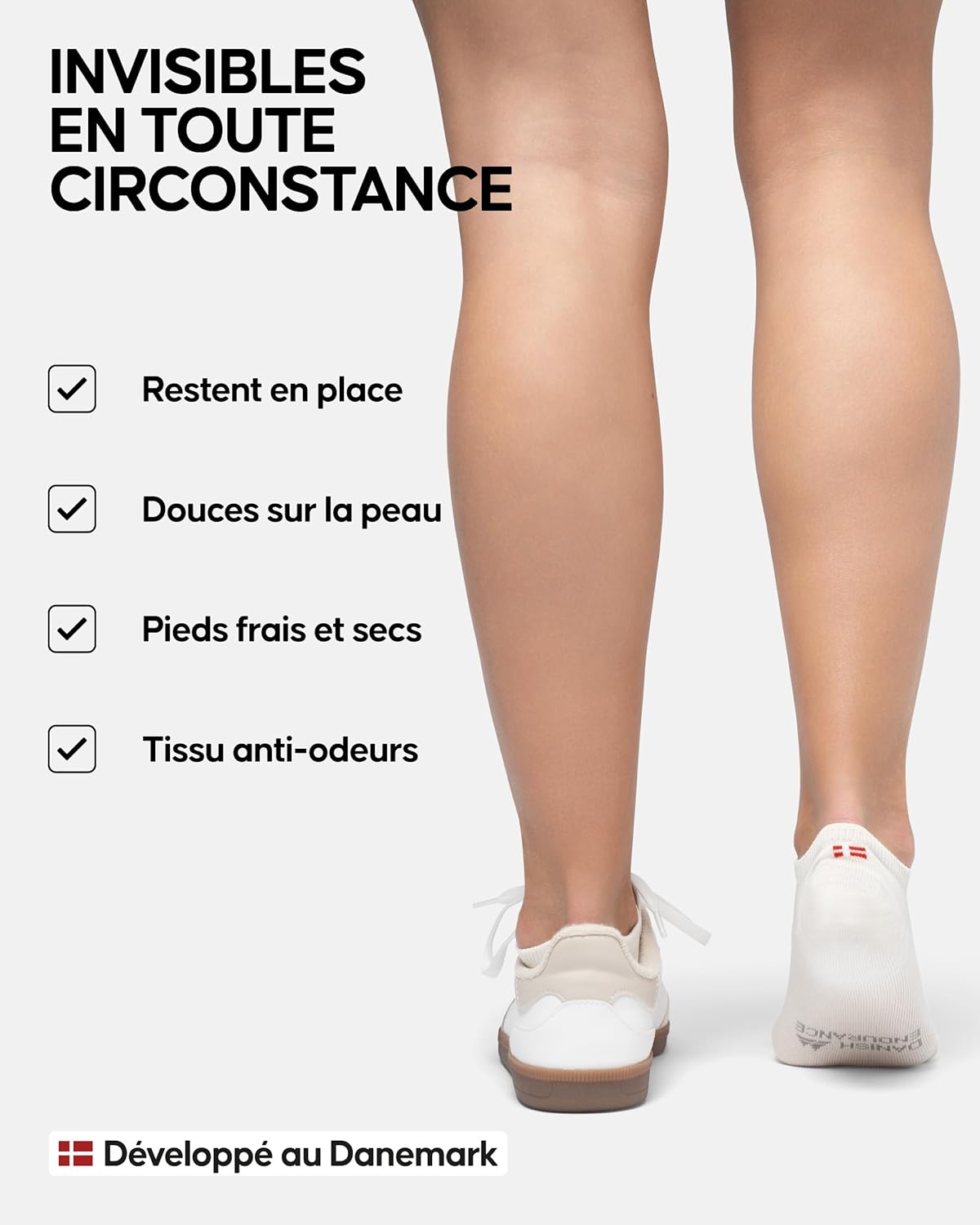 Thumbnail 2 de DANISH ENDURANCE Chaussettes Invisibles en Bambou – Unisexe, lot de 6