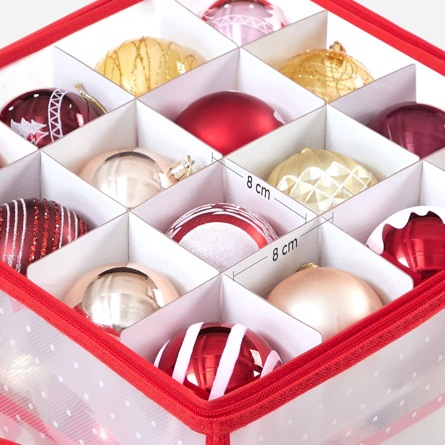 Thumbnail 2 de SONGMICS RFB029T01 contenitore per palline di Natale 128 posti
