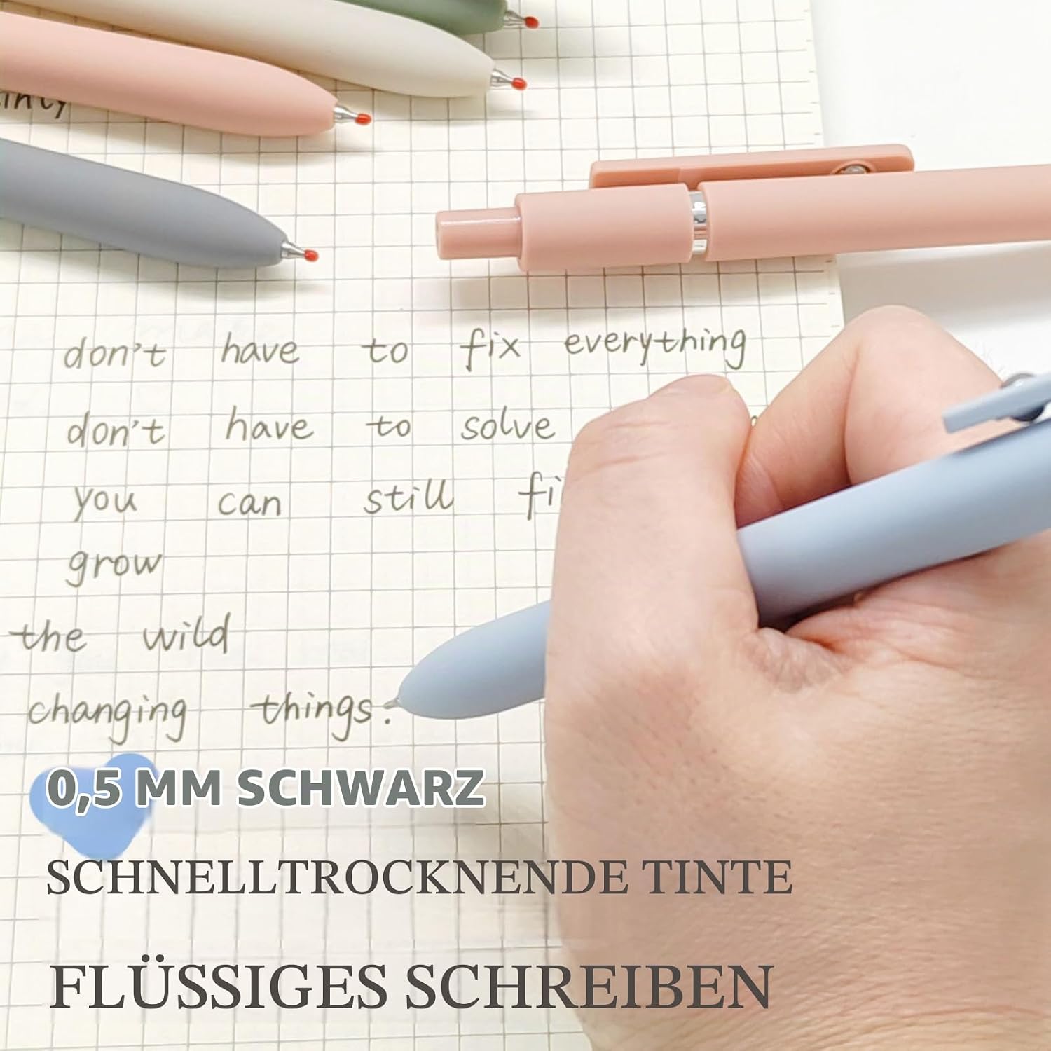 Detalle 1 de UIXJODO Gelstifte 0,5 mm – 5er Set für Notizen ✏