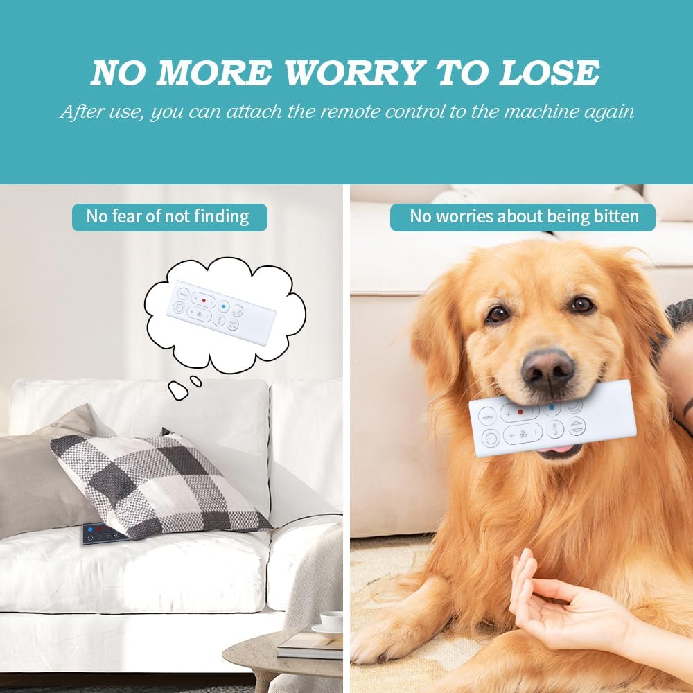 Thumbnail 5 de TCNOUMT Replacement Fan Remote Control for Dyson Purifier Hot+Cool Gen 1 HP10 (White)