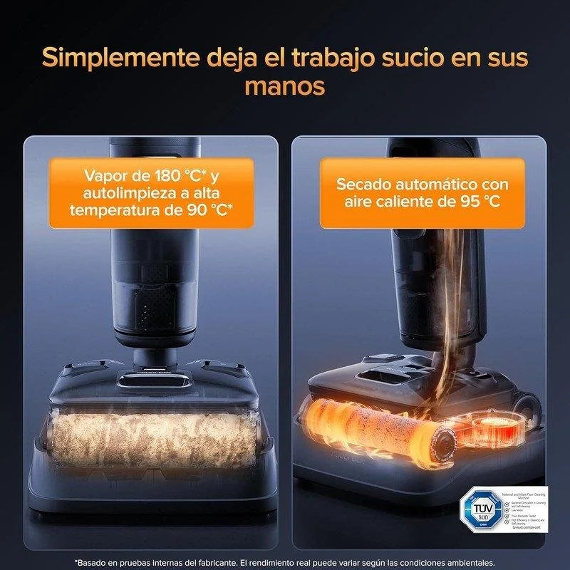 Detalle de Roborock F25 Ultra: Aspiradora + Fregona inalámbrica potente para viviendas grandes