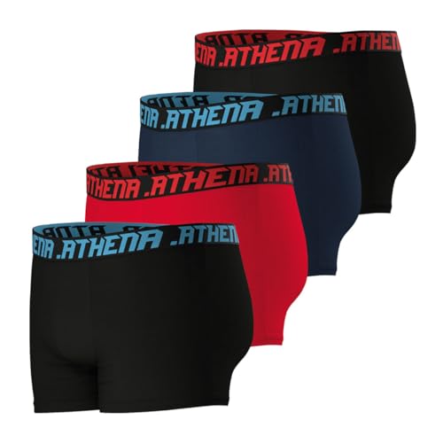 Detalle de Athena Lot de 4 Boxers Homme My Petit Prix – Coton Stretch, Label OEKO-TEX Standard 100