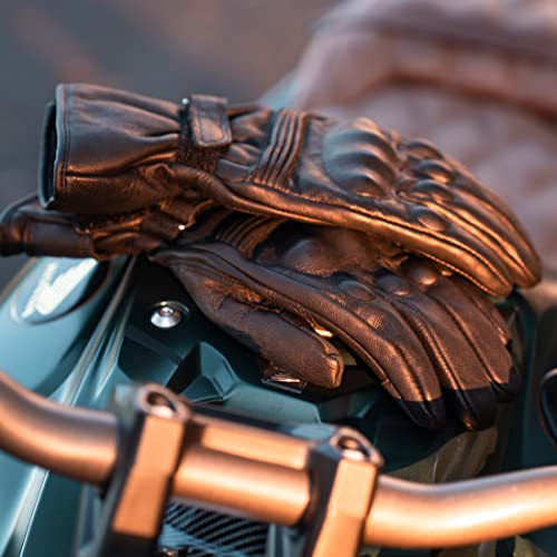 Detalle 2 de Harssidanzar KM048UK Winter Motorcycle Gloves, Thinsulate-lined