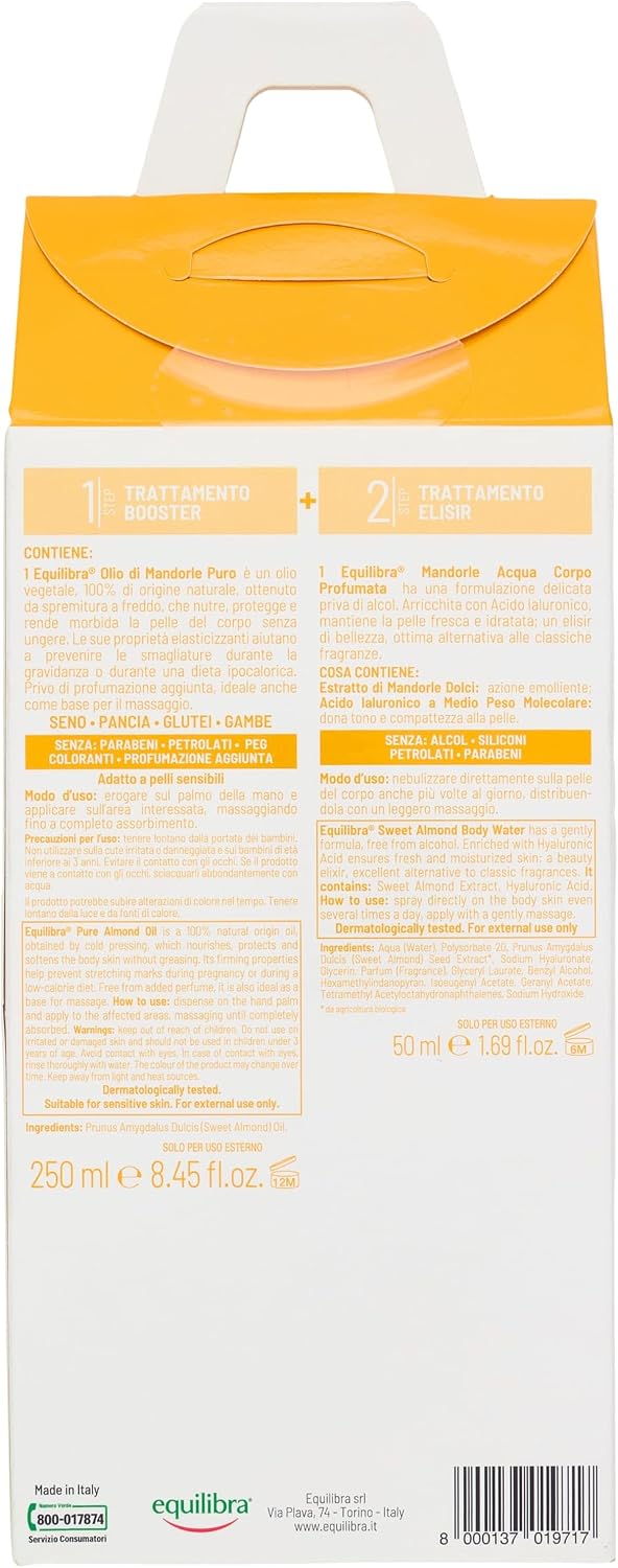 Detalle de Equilibra Beauty Routine Corpo Nutriente Elasticizzante con Olio di Mandorle e Acqua Corpo Profumata