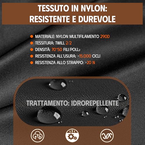 Thumbnail 9 de ONETOALL Bolso Mochila Mujer antirrobo impermeable convertible con bolsillos RFID (negro)