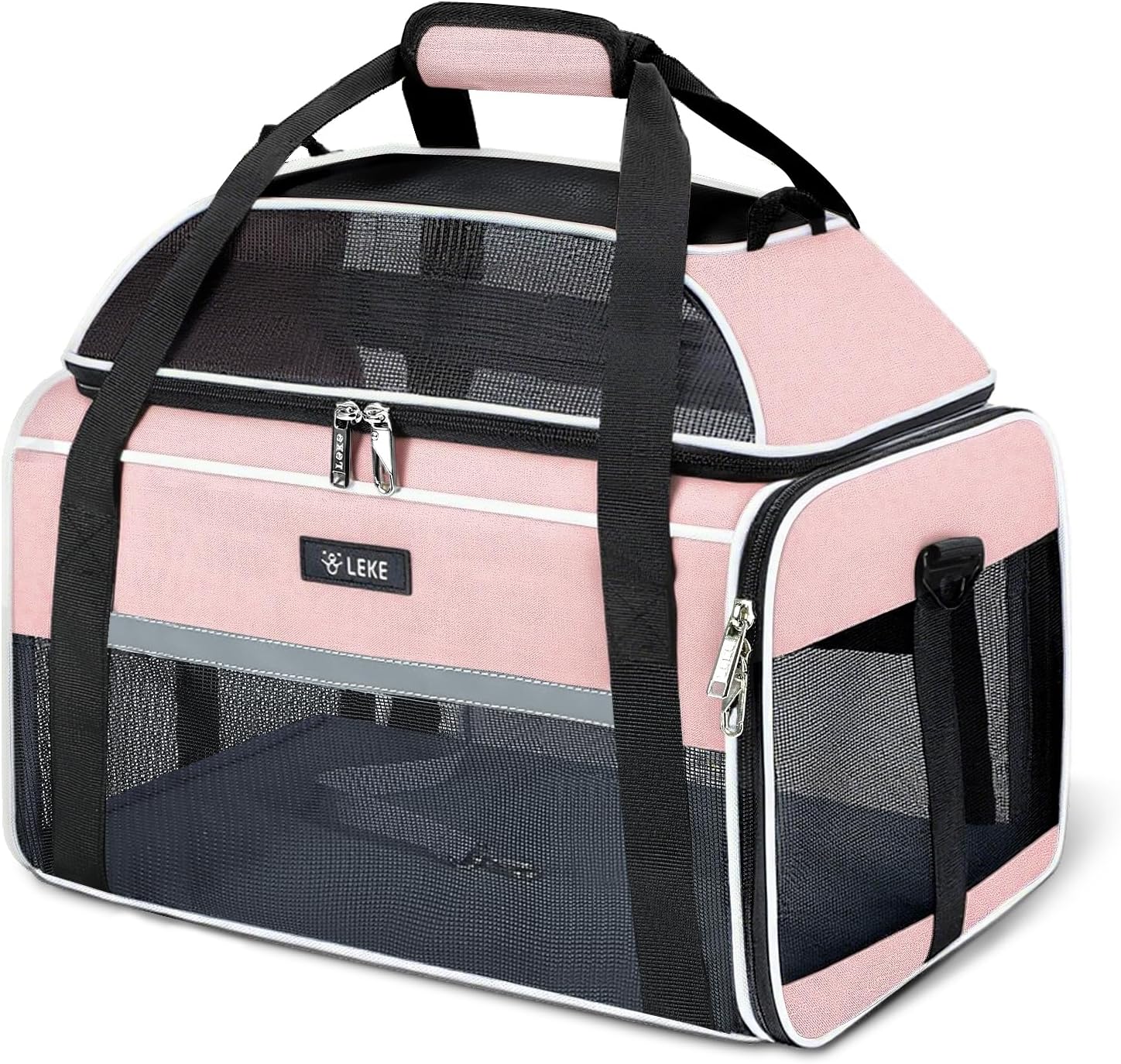 Thumbnail 6 de Lekespring Katzentransportboxtasche für Hund & Katze (nach oben ausbaubar), L, Grau