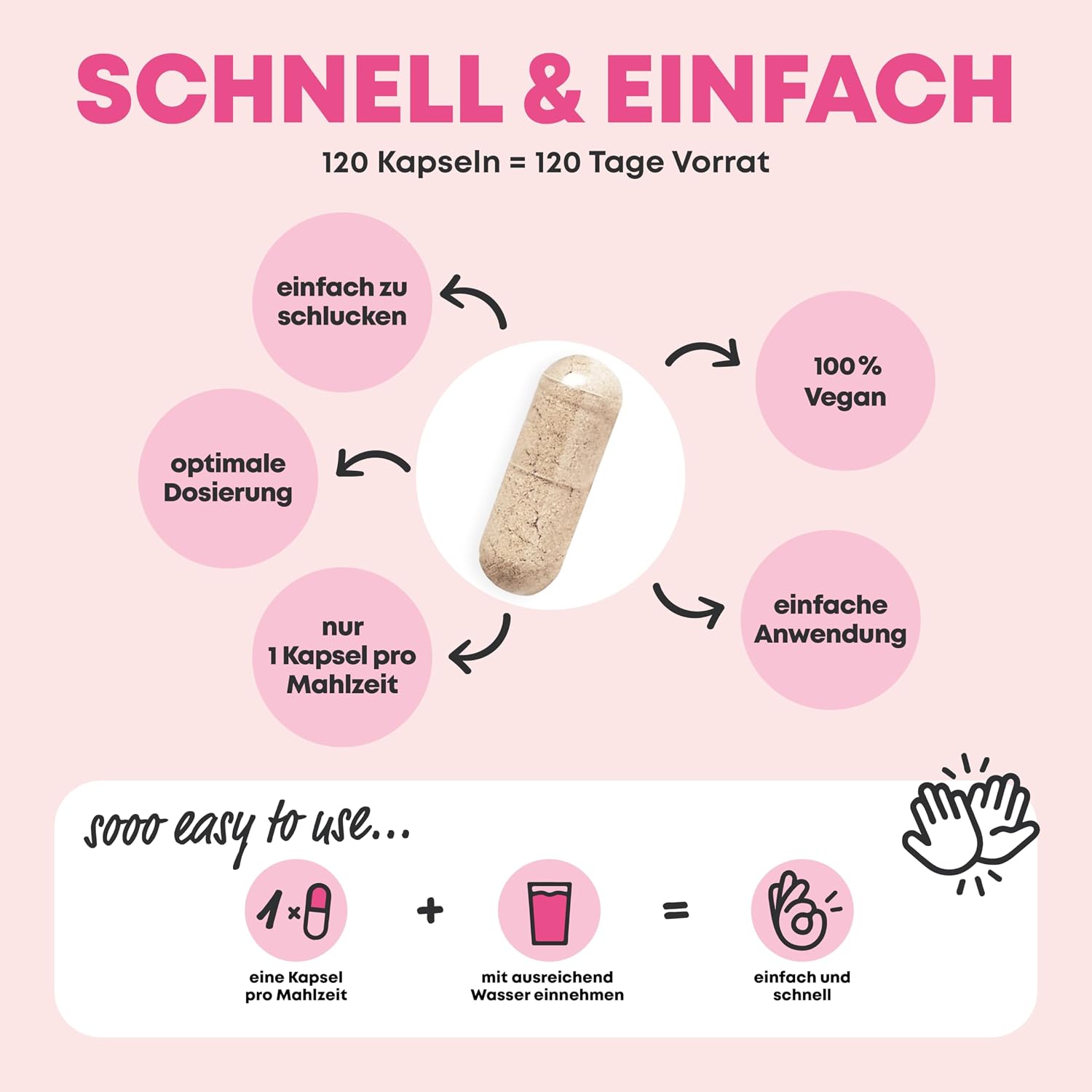 Thumbnail 3 de Vegan Collagen (180 Kapseln) mit Aminosäuren – vegane Alternative zu Kollagenpulver